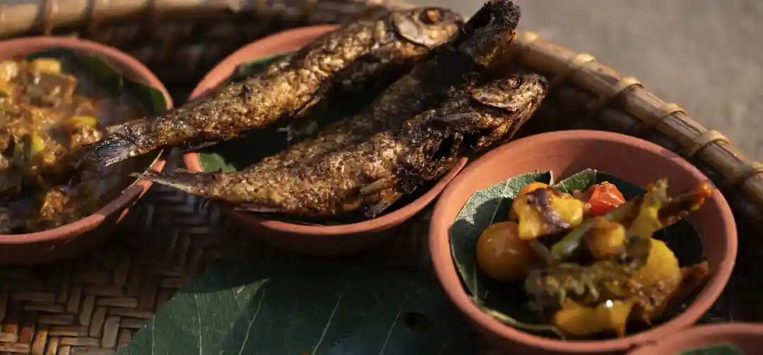 A freshly prepared fish dish at Forsyth Lodge